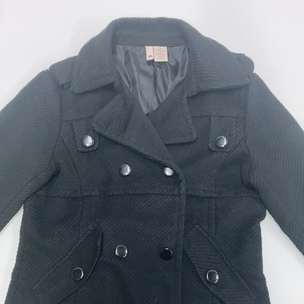 Stella Starr Black Ribbed Wool Jacket - Picture 3 of 4